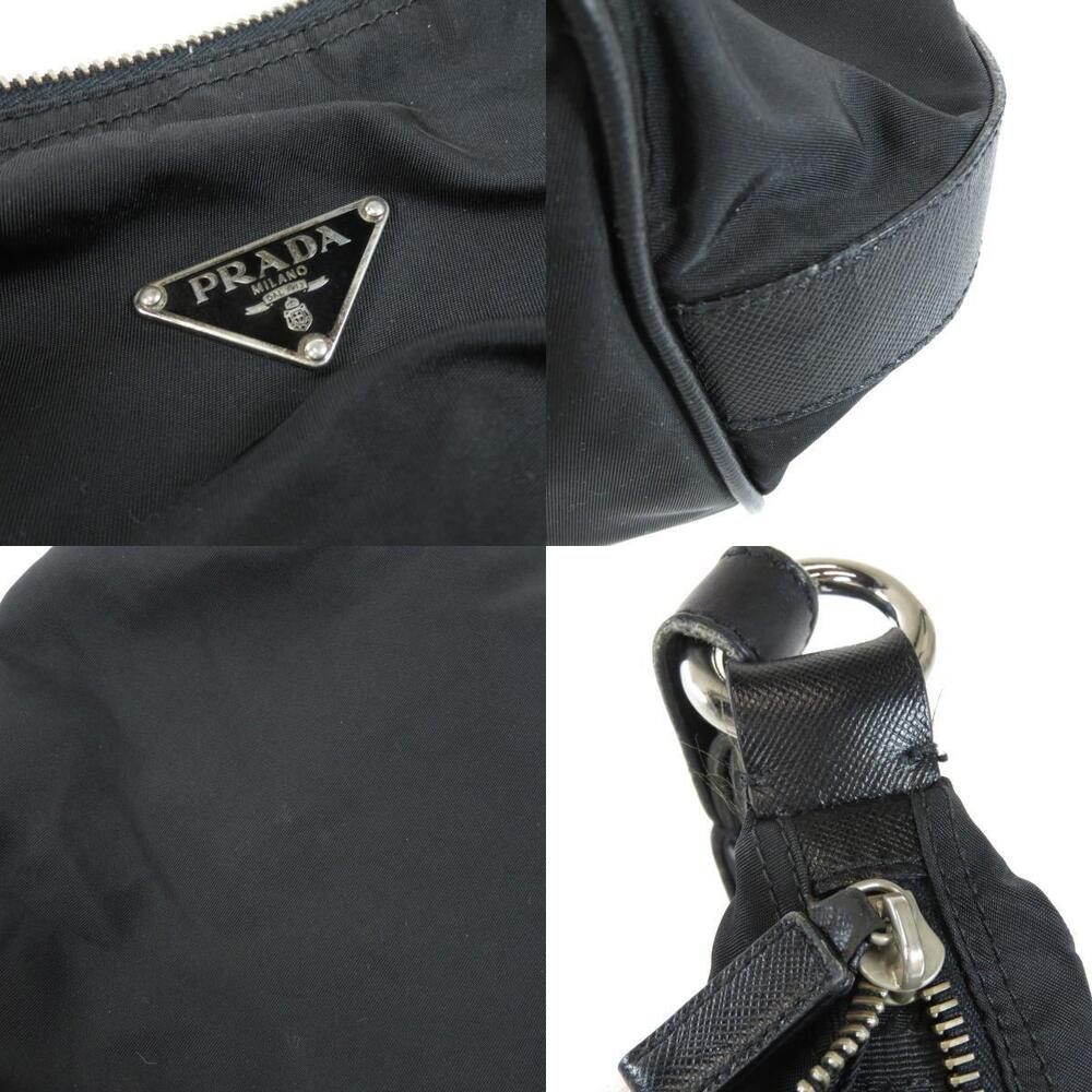Prada Logo Plate Black Shoulder Crossbody Bag - Picture 8 of 11